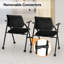 Ensemble de 3 tables de salle de formation Niaja, 1 table rabattable et 2 chaises de formation certifiées BIFMA