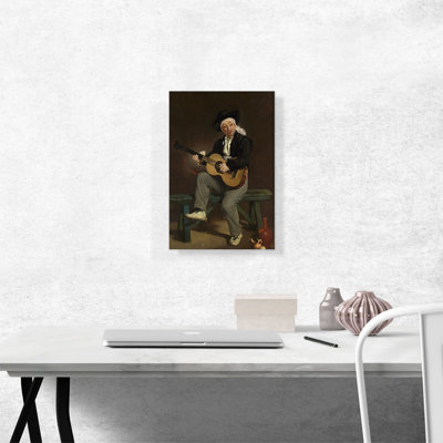 Reproduction d'art sur toile tendue, "The l'espagnol Singer 1860" par Edward Manet