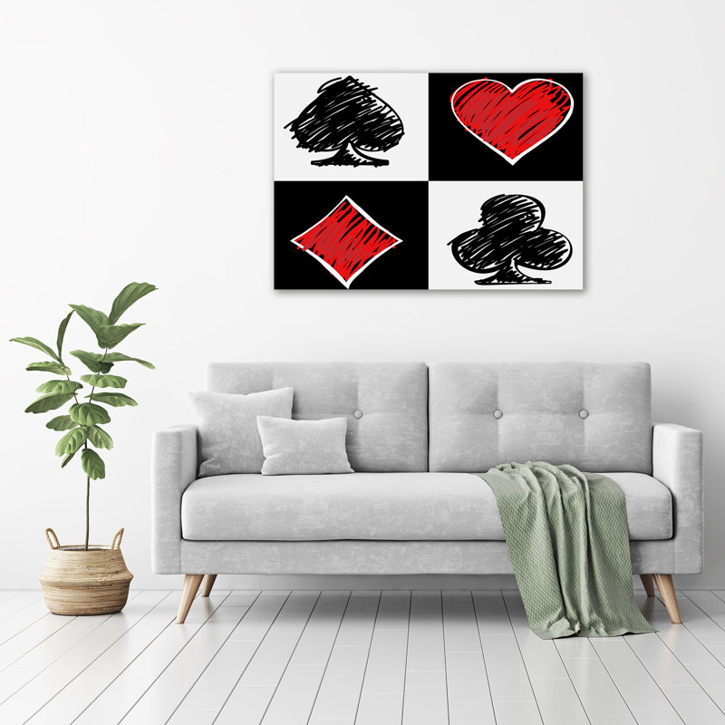 Card Colors - Wrapped Canvas Print