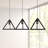 Merriam 3 - Light Brownish Black Kitchen Island Pendant