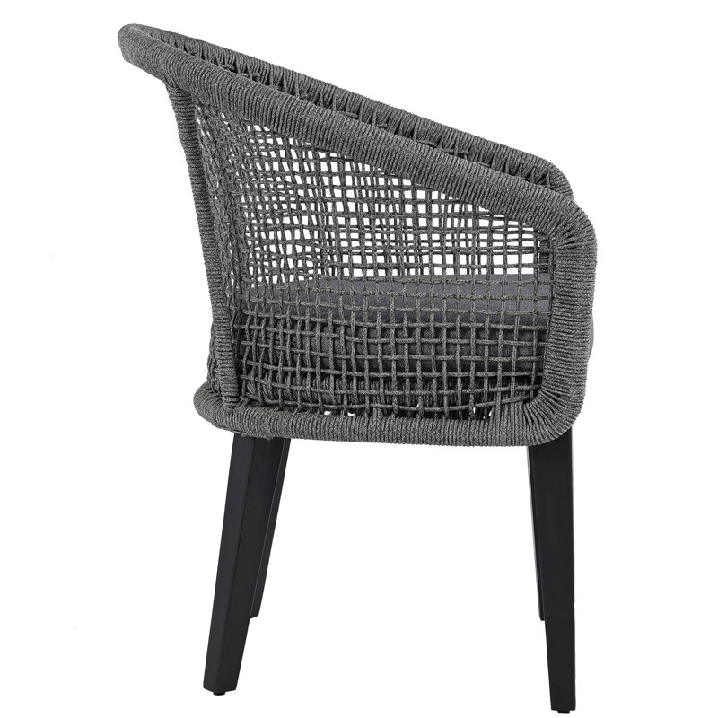 Saxon Outdoor Dining Armchair, Gray
