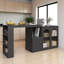 360° Rotation Bar Table With Doors And Shelves-837837061