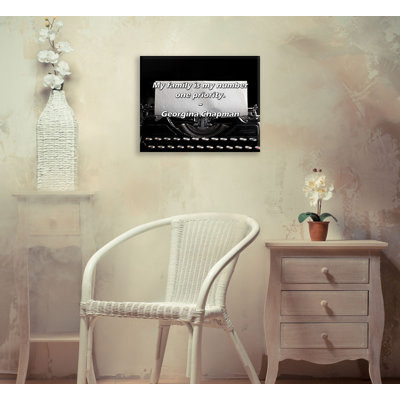 Artsy Quote "My family is my number one priority." By Georgina Chapman Gallery Wrapped Canvas
