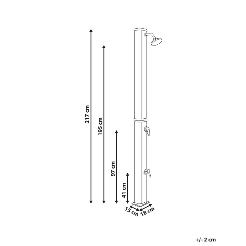 TOPOCALMA Outdoor Shower and Footwash Spout
