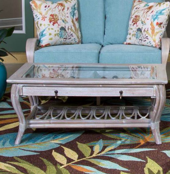 Presley Glass Top Single Coffee Table