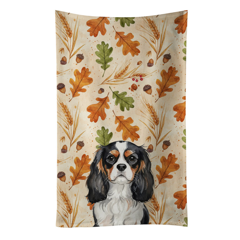 Serviette de cuisine tricolore Cavalier Spaniel, Épagneul cavalier tricolore