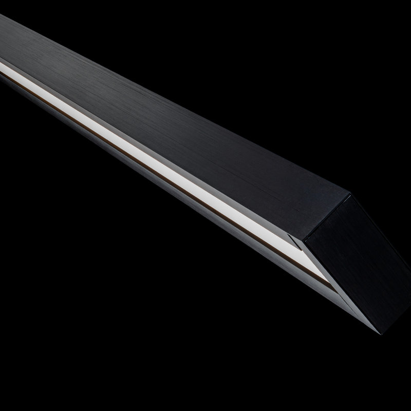 Open Bar Dimmable LED Vanity Light, Black, 2700K