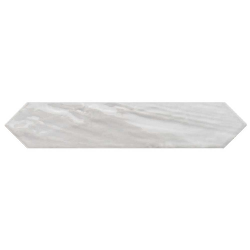 Tribeca-Talavera Picket 2.6"x13" Handmade Ceramic Tile Trim, Gray