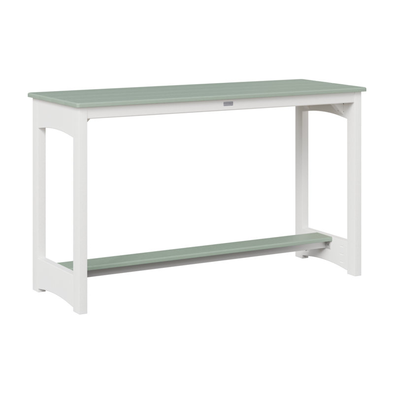 Berlin Gardens Balcony Counter Height Table, Seafoam, 35.5" H x 60" W x 22" D