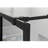 34"W x 72"H Walk-in Shower Door - Matte Black Finish | Space-Saving Design
