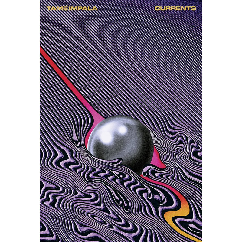 «Tame Impala - C Courants 2015 Music», reproduction d'impression sur papier, Affiche plate, H 36 po x l 24 po x P 0,05 po