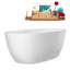 Baignoire autoportante et plateau 60 "avec drain interne 60" Streamline-101413152