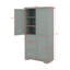 Armoire de rangement haute et large avec portes et trois tiroirs-1628456132