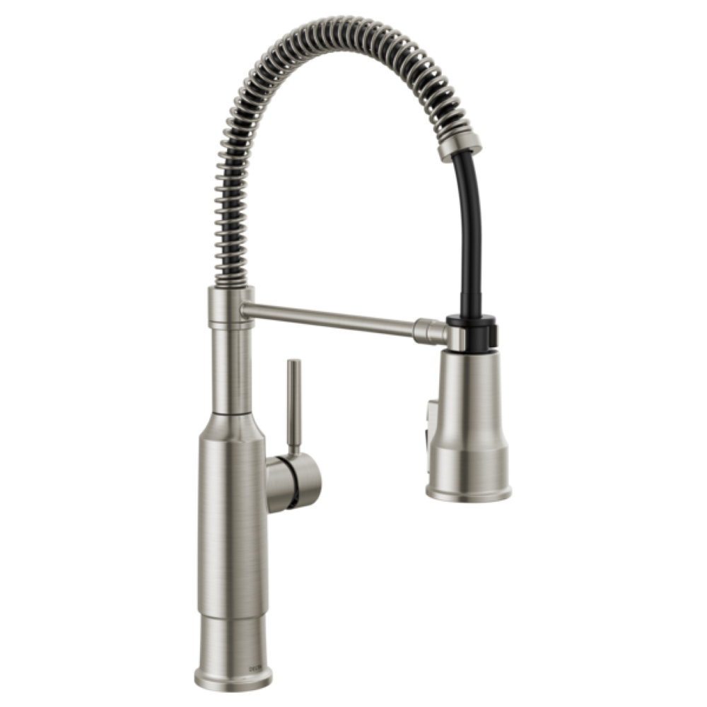 Theodora Pro Commercial Pull Down Sprayer Kitchen Sink Faucet, add ShieldSpray to spray options Delta 