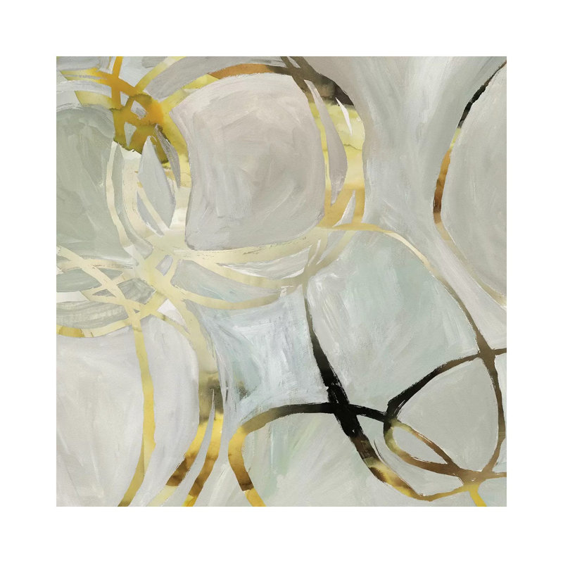 Linked I by Tom Reeves - Wrapped Canvas Painting, 45.72 cm H x 45.72 cm W x 3.175 cm D