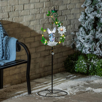 Solar Angel 4-in-1 Garden Stake, 48"H