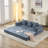 Comfy Convertible Folding Mattress Couch, Floor Sofa Bed, Chenille Floor Sofa With Armrest, Floor Sofa Lounge Couch For Living Room Bedroom Lounge Studio-983994091
