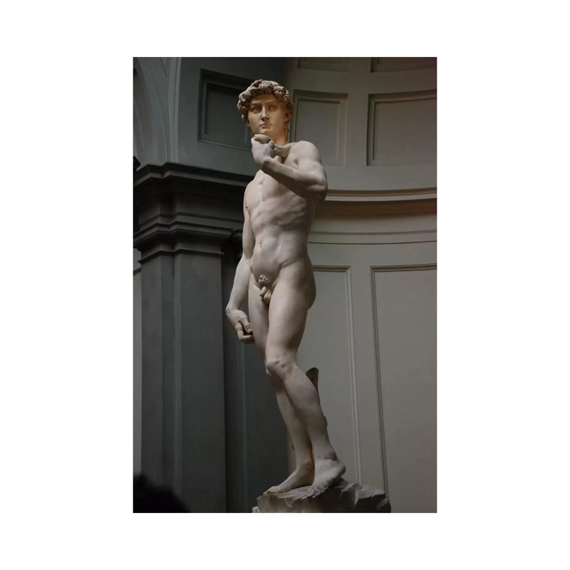 David by Michelangelo - Wrapped Canvas Print, 20.32 cm H x 30.48 cm W