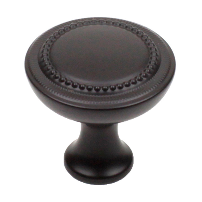 Poignée ronde à diamètre 1 1/4" à la main peinte à la main Kentwood, Nickel satiné mat