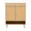 Armoires, panneau de fibres à densité moyenne brun noyer moderne avec rangement polyvalent, 34,6 x 13,7 x 43 pouces | Minimaliste | Chambre à coucher