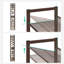 Range-chaussures en métal à 12 niveaux, avec tablettes réglables plates ou en angle, ensemble de 2 tablettes empilables à 6 niveaux-1006792491