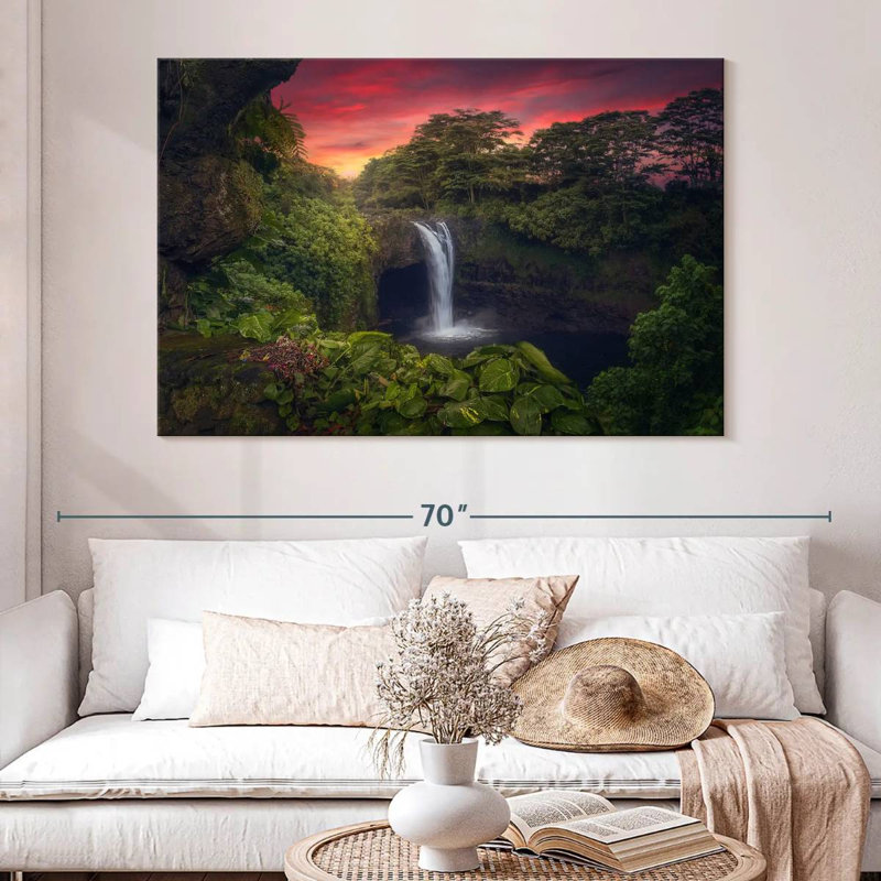 Alvord Rainbow Falls à Hilo, H 34 po x l 51 po