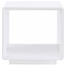 Onesta Square End Side Table White High Gloss