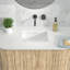 Lavabo de salle de bain rectangulaire encastré en céramique avec trop-plein L 18 po x l 14 po