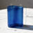 Art Deco Wave-shaped Ocean Blue Decorative Glass Vase
