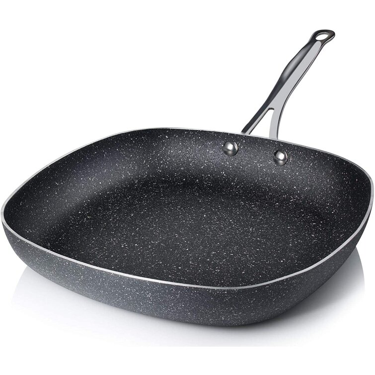 Granitestone 14'' Nonstick Frying Pan, Family Sized Open Skillet