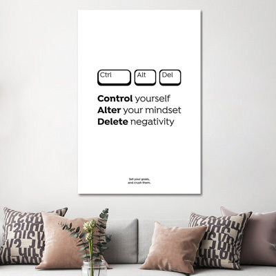 Ctrl Alt Del by Avesix - Print on Canvas