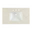 Comptoir de meuble-lavabo en noyer clair de 36 po x P 21 po avec plateau simple encastré Josia Joselle-132974948-132974950