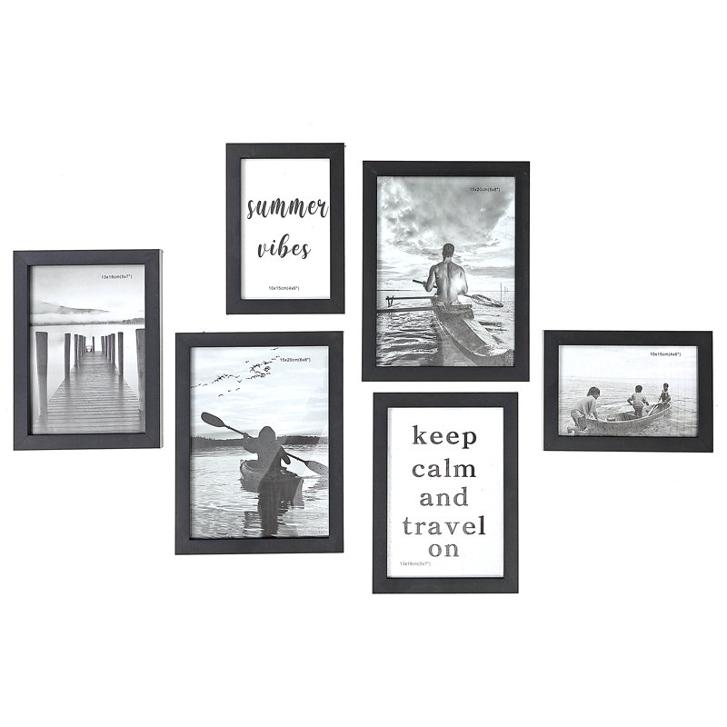 Black Picture Frame with Mat
