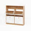 Caskey Cabinet with 4 Flip Drawers, Organizer with Wooden Handle, Freestanding Anti-tip Entryway Solution-967251697