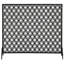 Pare-étincelles en fer moderne à panneau simple, de couleur noire, de style cercle chevauchant, profondeur de 39,24 po, largeur de 11,46 po, hauteur de 35,05 po, garde les cendres, instructions de montage fournies