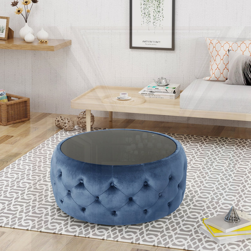 OTTOMAN moderne, Bleu très foncé