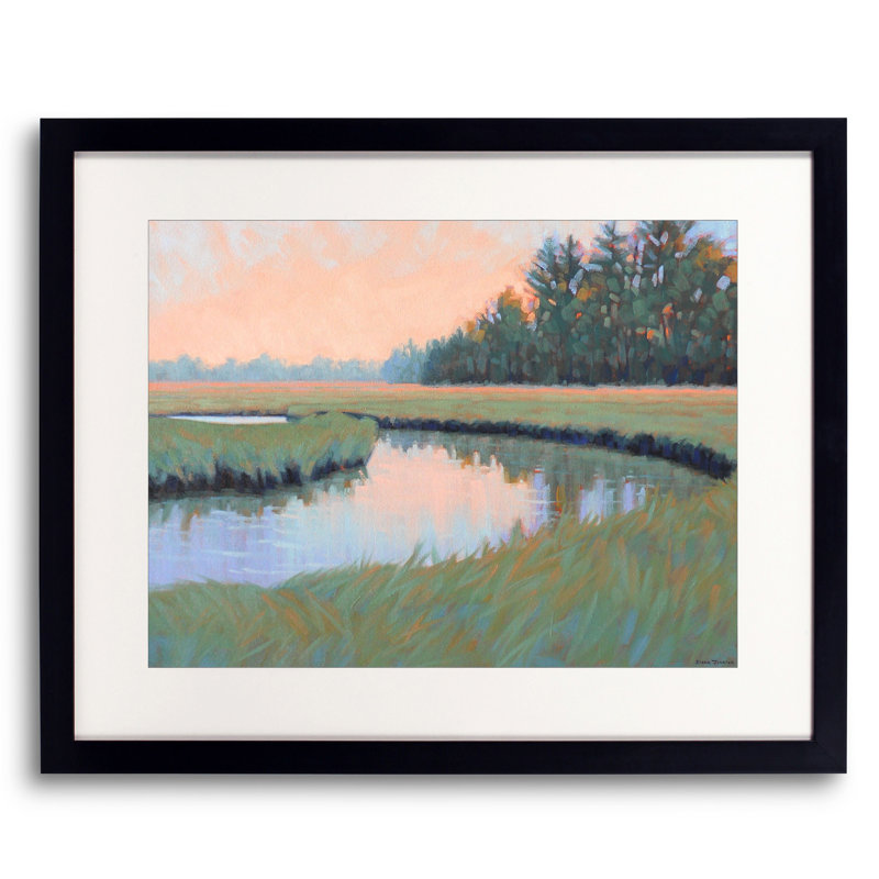 Marsh Curves Print by Diana Johnson