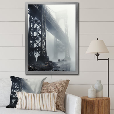 " Gray Bridge In Fog I "
