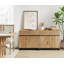 Buffet multifonctionnel 2 en 1 Nellie, buffet moderne avec tablette réglable et base en métal, armoire de rangement pour café, salon, cuisine-127546762