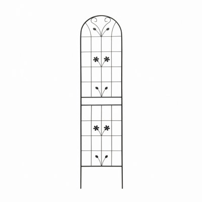 Barrière de jardin en treillis de jardin en métal 86,7 "x 19,7" treillis antirouille pour plantes grimpantes