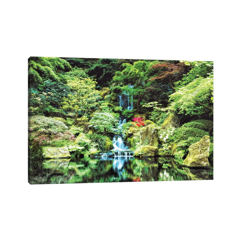 Portland Japanese Garden - Wrapped Canvas Print