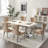 Velvet Upholstered Dining Chairs with Stainless Steel Legs-806054396