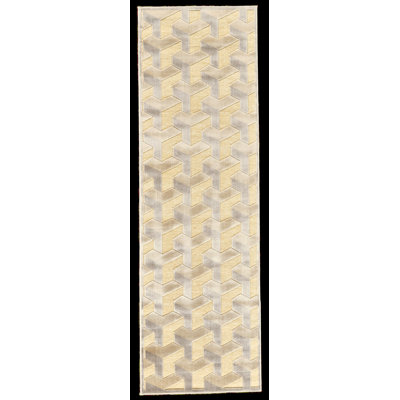 Tapis crème / argenté Luebke
