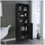 Bibliothèque Home 2 portes, unité de rangement moderne avec portes doubles et tablettes à plusieurs niveaux-1273915556