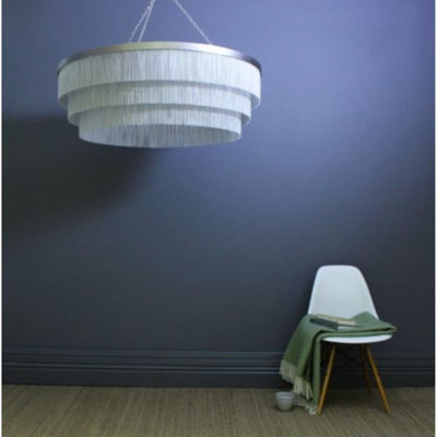 Light Drum Tiered Shallow Chain Chandelier