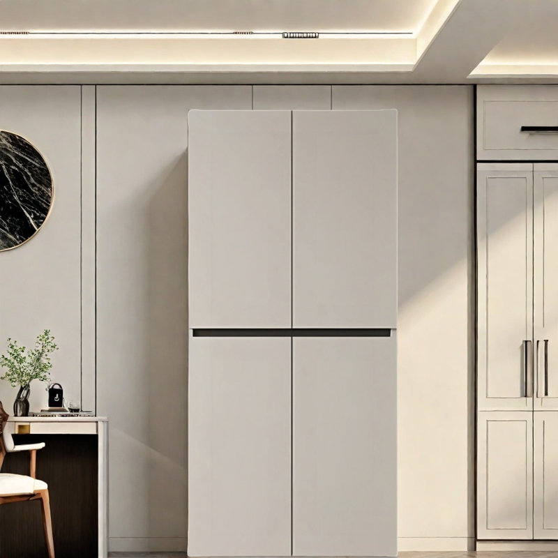 Modern Simple Segmented Wardrobe, 94.49" H x 31.35" W x 23.62" D