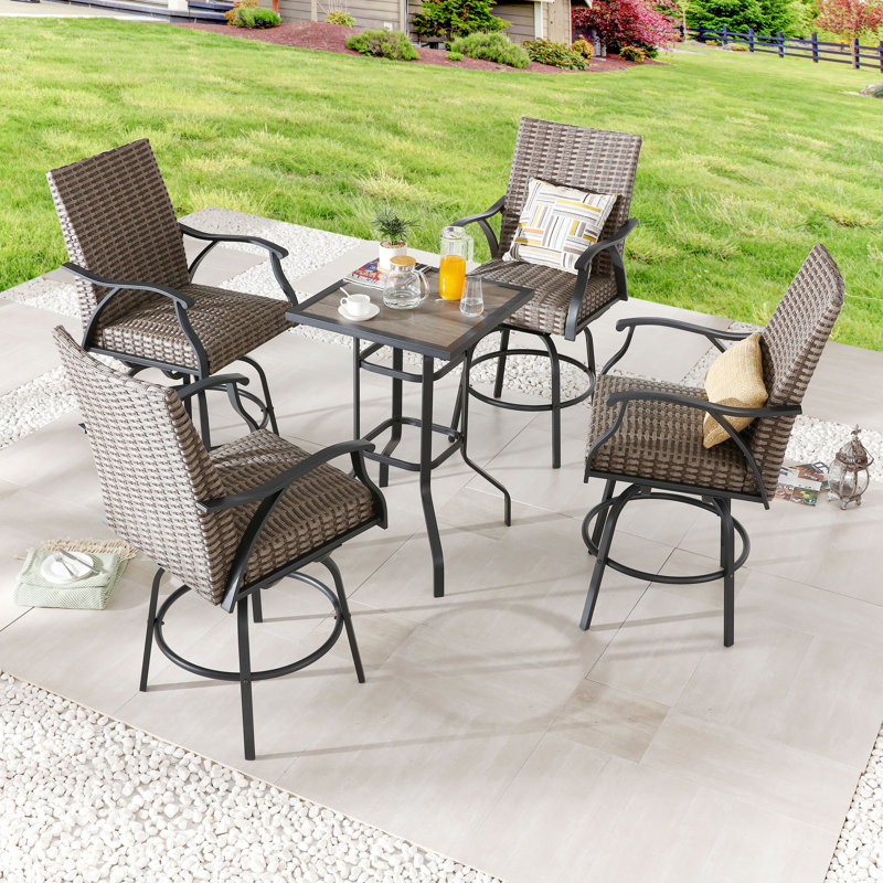 4 - Person Patio Dining Set Square Table