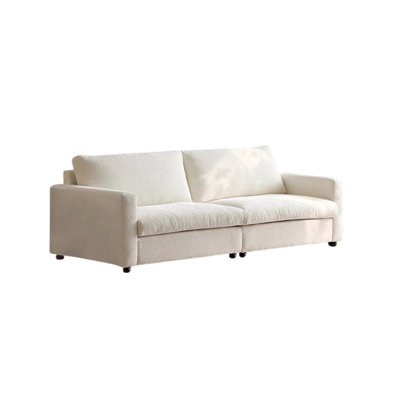 Retro simple casual Chenille sofa, 33.85" H x 102.36" W x 35.43" D, 4