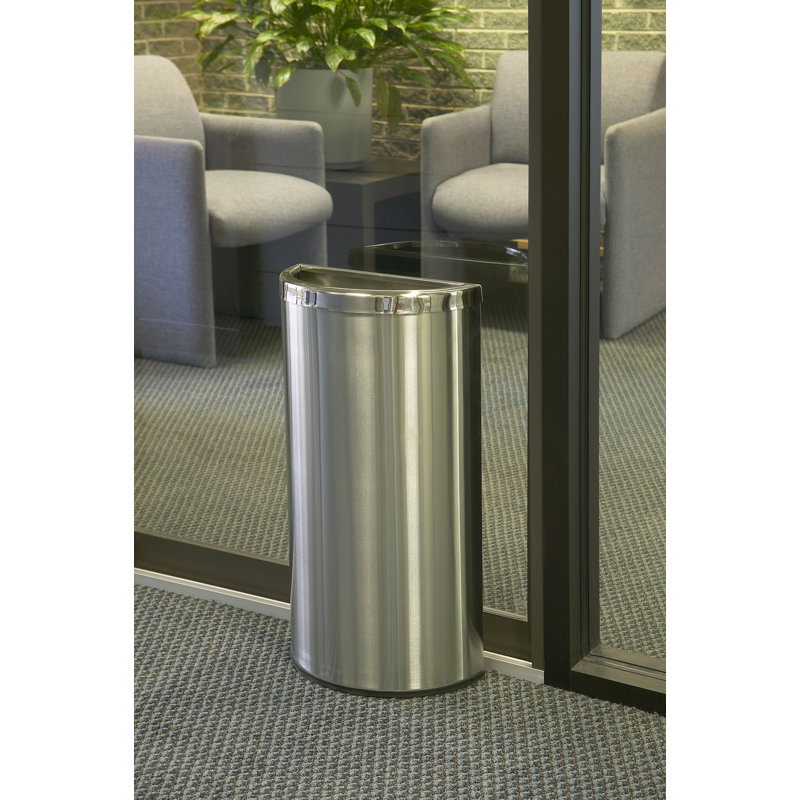 Precision® Steel Open Kitchen Trash Can - 8 Gallons