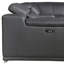 Canapé modulaire en forme de U inclinable en cuir italien avec console Losurdo-1687963842